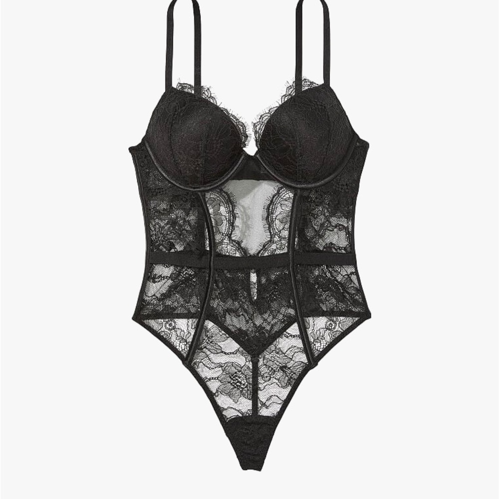 Victoria's Secret Bombshell Teddie Bodysuit Small 32A 32B 🖤